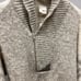 Alafoss Icewool Vintage Cream Brown Icelandic Wool Nordic Print Zip Sweater XL