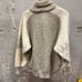 Alafoss Icewool Vintage Cream Brown Icelandic Wool Nordic Print Zip Sweater XL