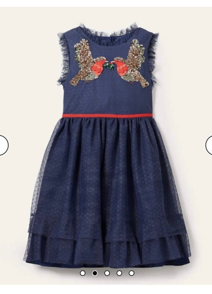 Mini Boden Embellished party tulle dress