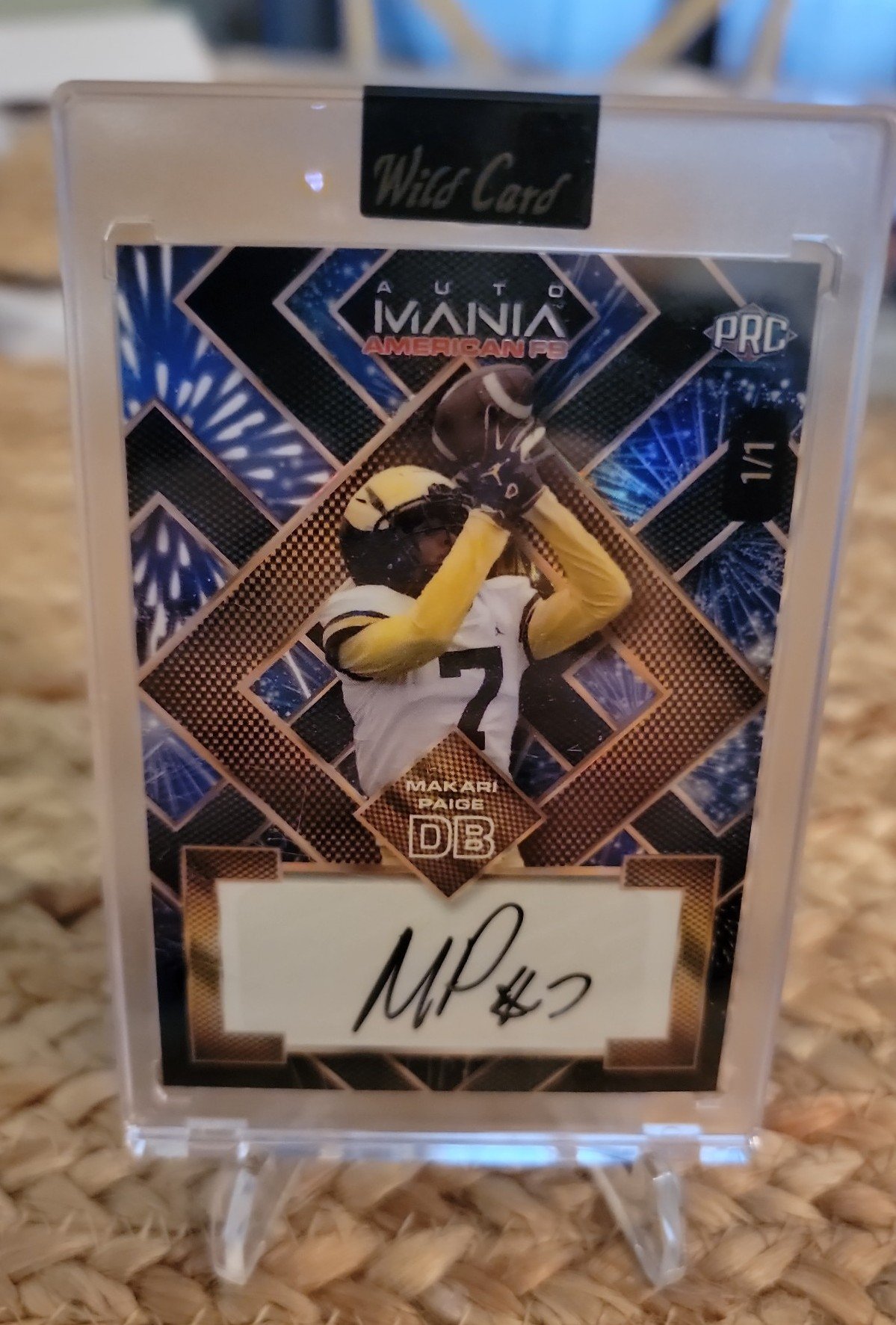Wildcard automania PRC 1/1 Makari Paige auto