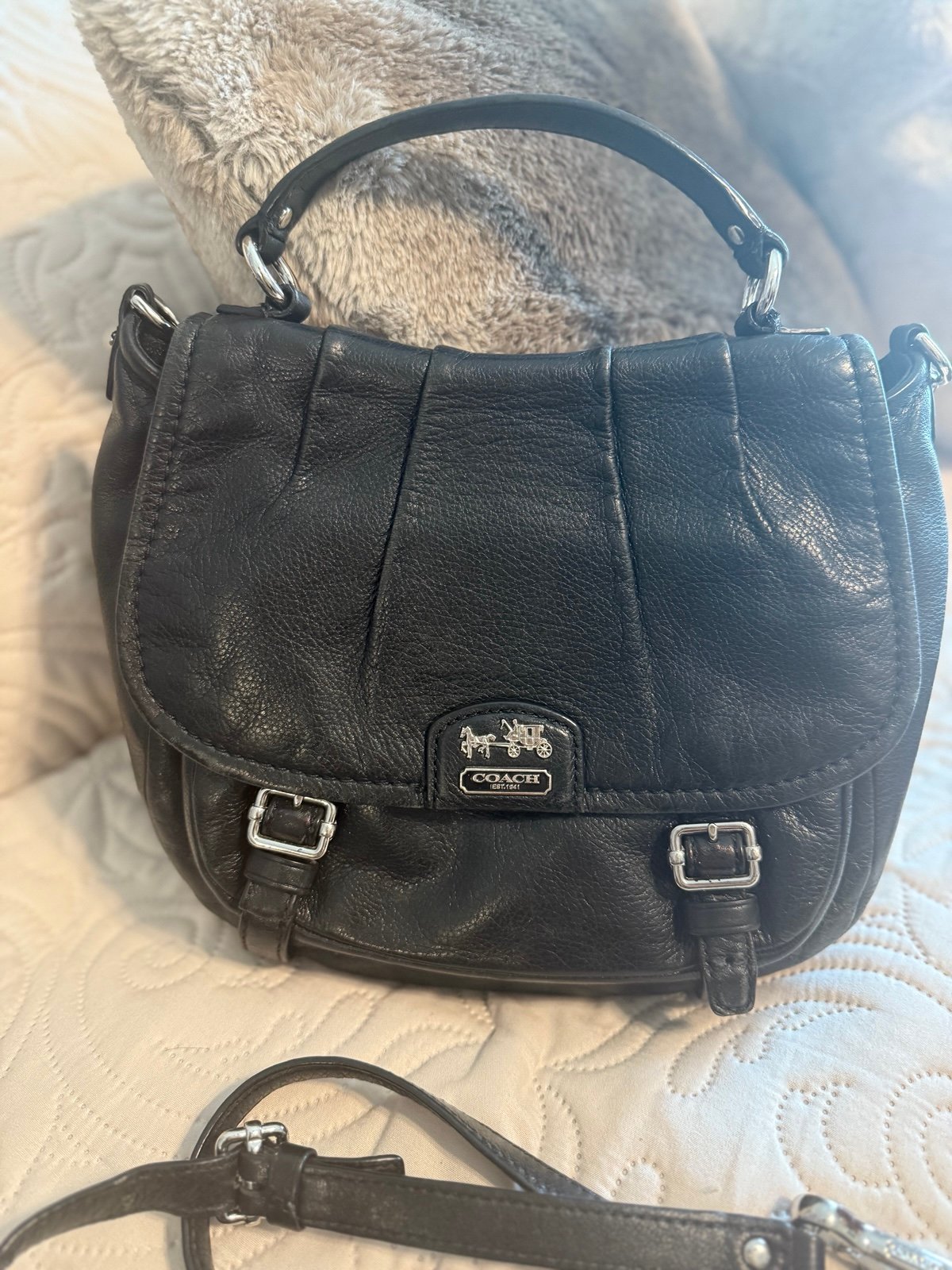 Coach Black Leather Bag