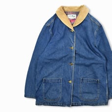 70s-80s USA made L.L.Bean denim coverall Ladies M