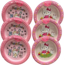 Hello kitty Easter Dessert plate set of 6