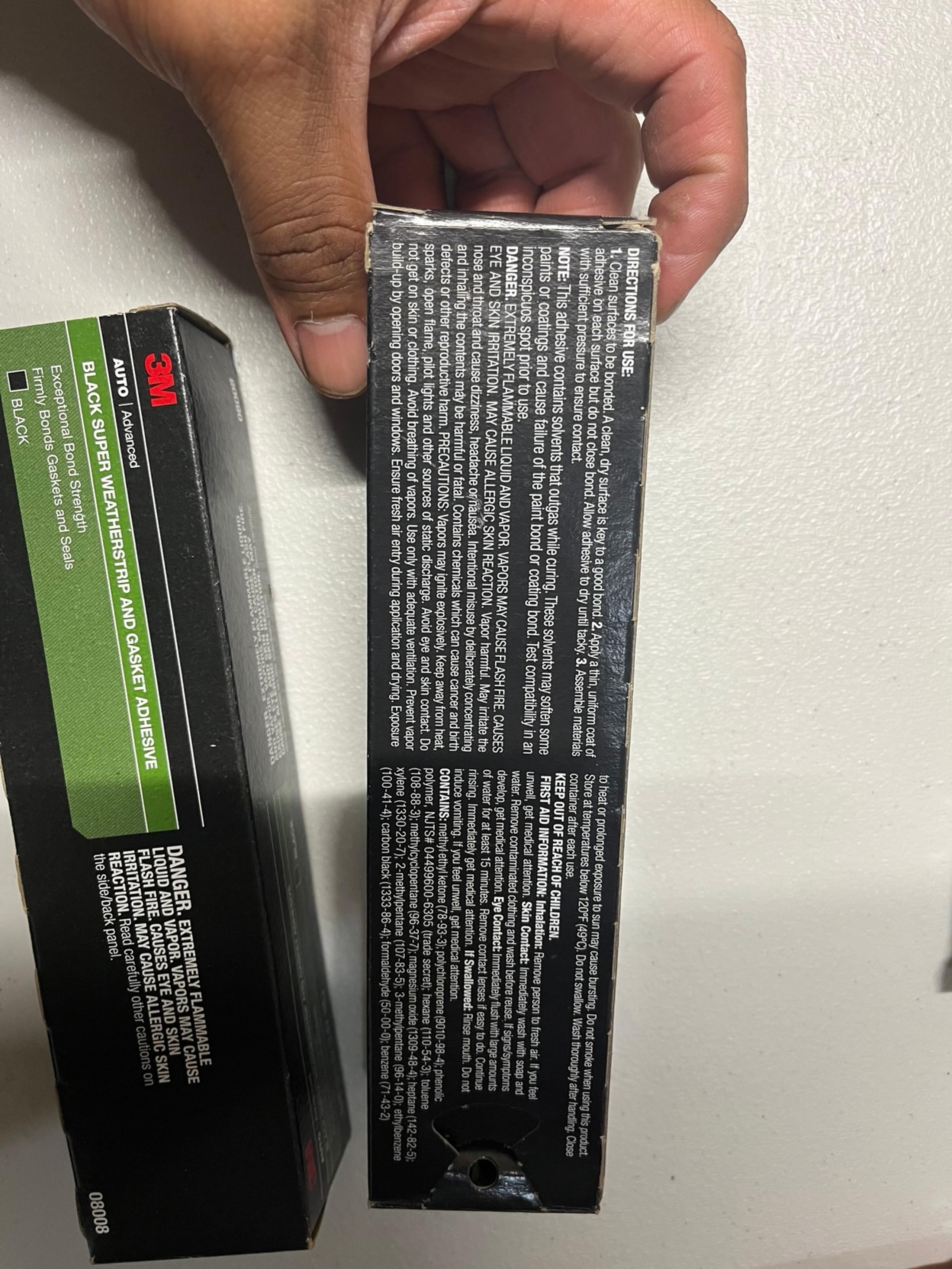3M Black Super Weatherstrip and Gasket Adhesive