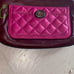 COACH quilted park wristlet, NWT F50097 burgundy multi leather