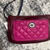COACH quilted park wristlet, NWT F50097 burgundy multi leather