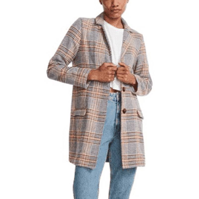 NEW BB DAKOTA CHECK YOU OUT COAT