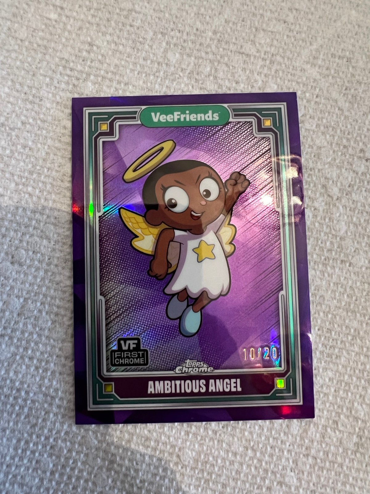 2025 Topps Chrome Veefriends Ambitious Angel Purple /20