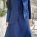 Vtg Pendleton Virgin Wool Blue Blazer Vest Skirt Pants Women's Suit Set 4 Pc