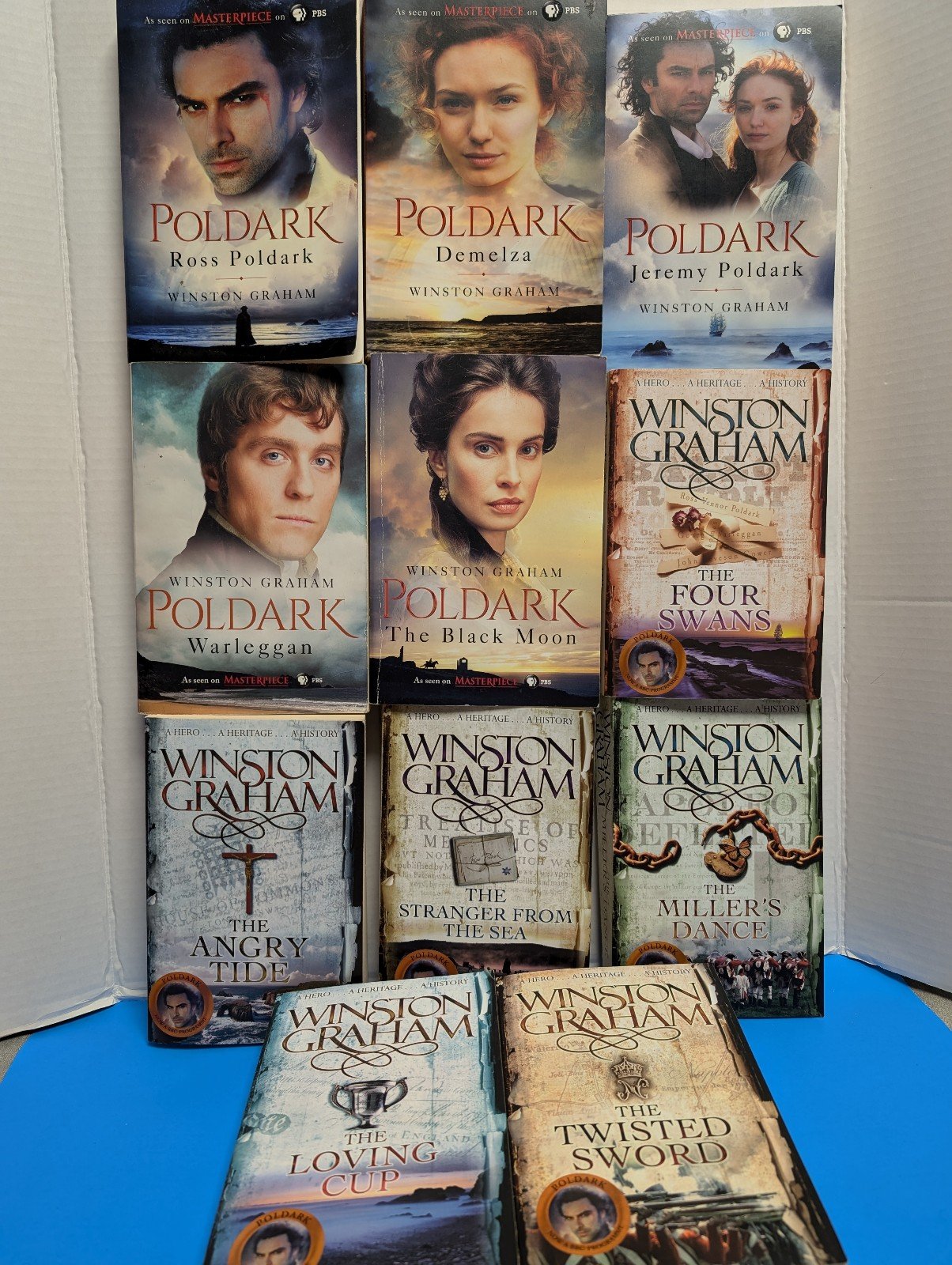 Lot of 11 books Poldark by George Winston
