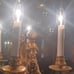 HORN PLAYER LIGHT FIXTURE MADE IN SPAIN WIRED & WORKING