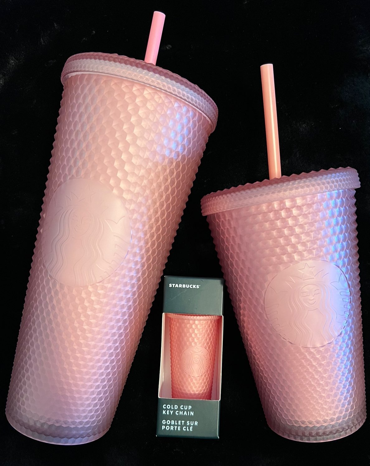 Starbucks Pink Lemonade Bling Tumbler Set