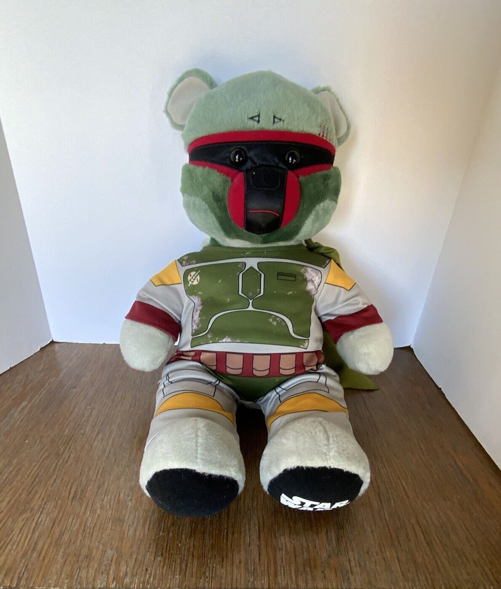 Retired Build A Bear Workshop Mandalorian BOBA FETT Disney Star Wars & Outfit