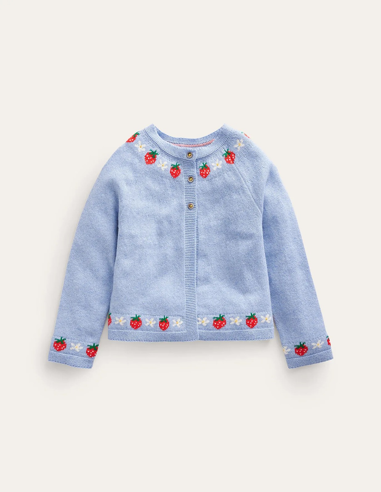 NWT Mini Boden Embroidered Flower Cardigan 7-8Y