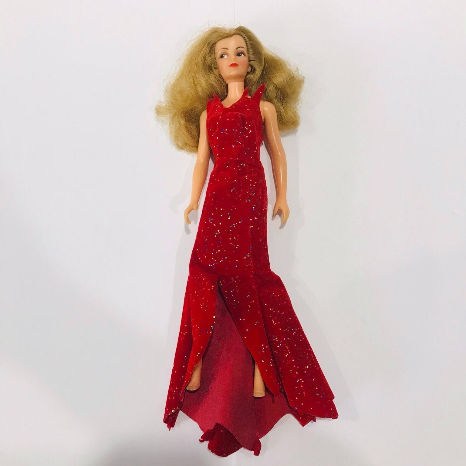Vintage Ideal Bewitched Samantha Doll with Original Red Sparkle Gown No Accessor
