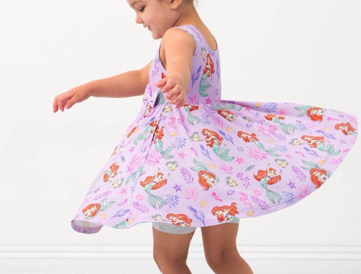 Little Sleepies 3T Ariel - Part of Her World Twirl Dress