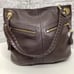B Makowsky Leather Hobo Shoulder Bag Purse Brown Soft Rare Pebbled Pocketbook