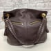 B Makowsky Leather Hobo Shoulder Bag Purse Brown Soft Rare Pebbled Pocketbook