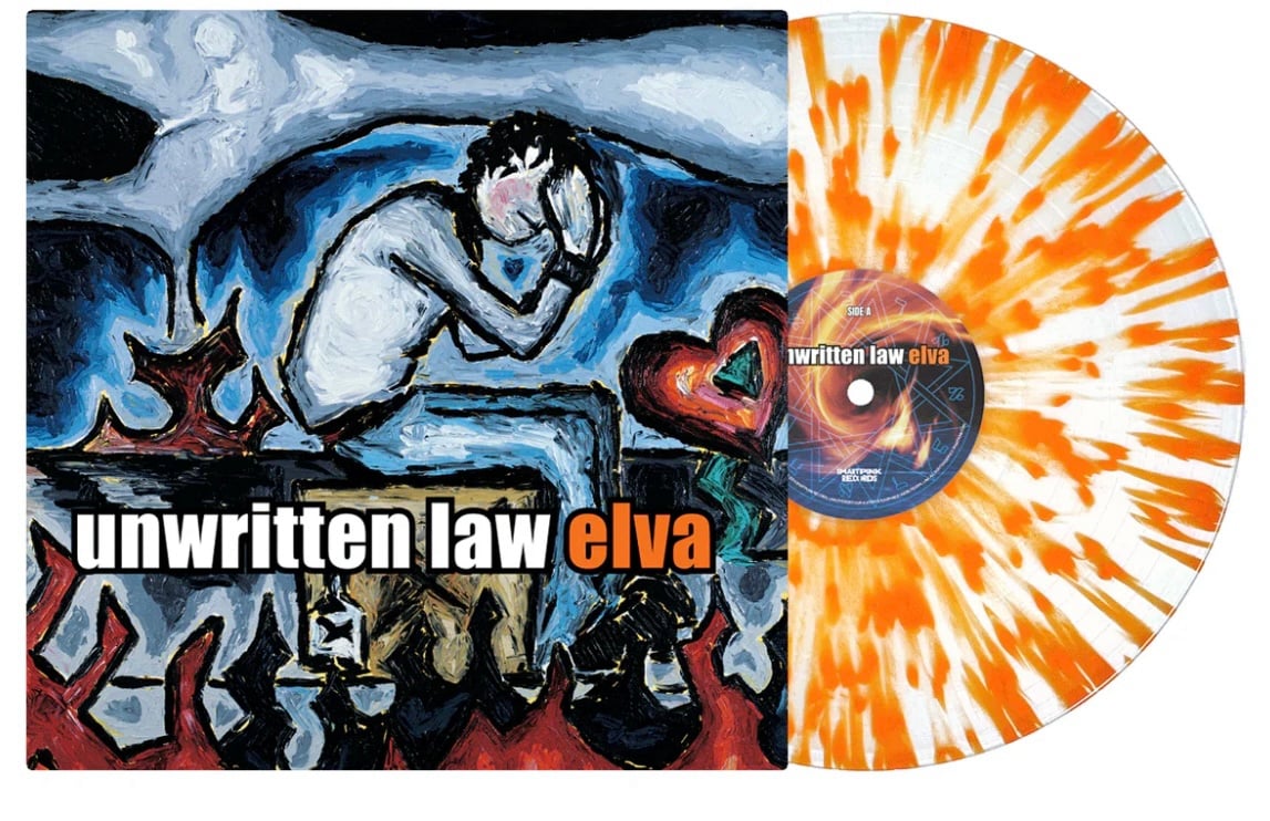 Unwritten Law Elva Milky Clear w/Orange Splatter Vinyl /200