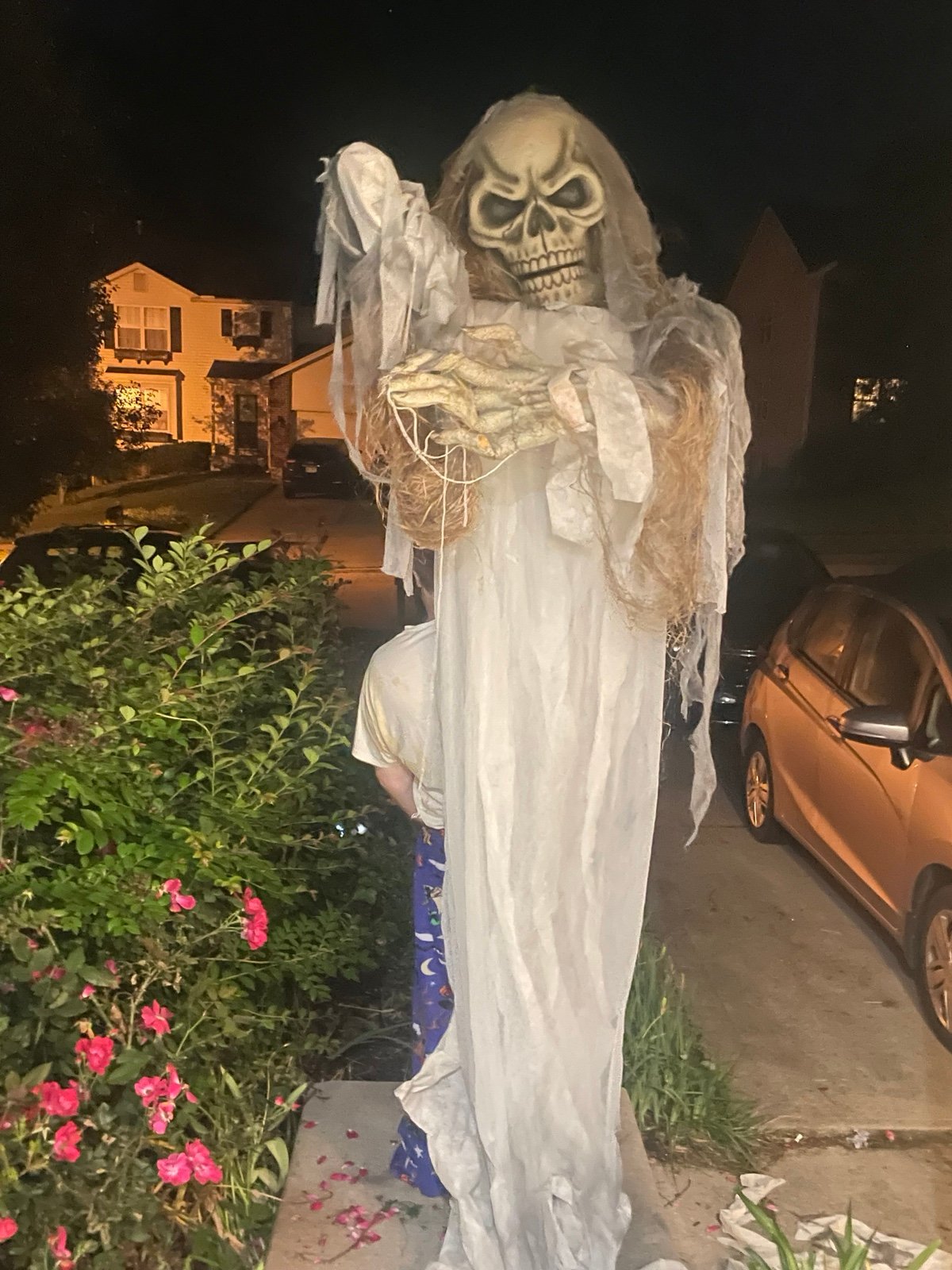 Giant 12’ Hanging Skeleton/Ghoul Halloween Prop - retired HTF prop
