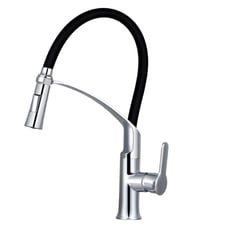 Brass Kitchen Faucet with Pull Down