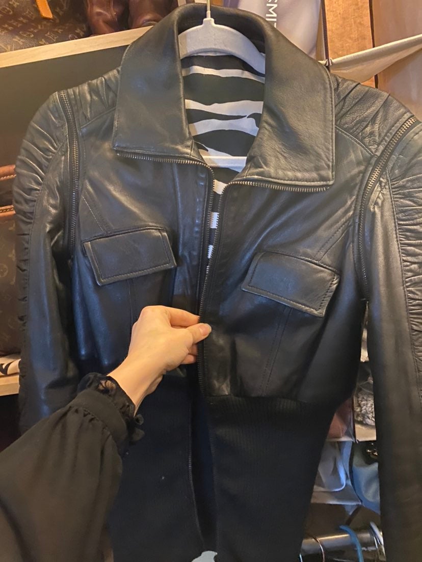 Authentic D&G Leather Biker Jacket