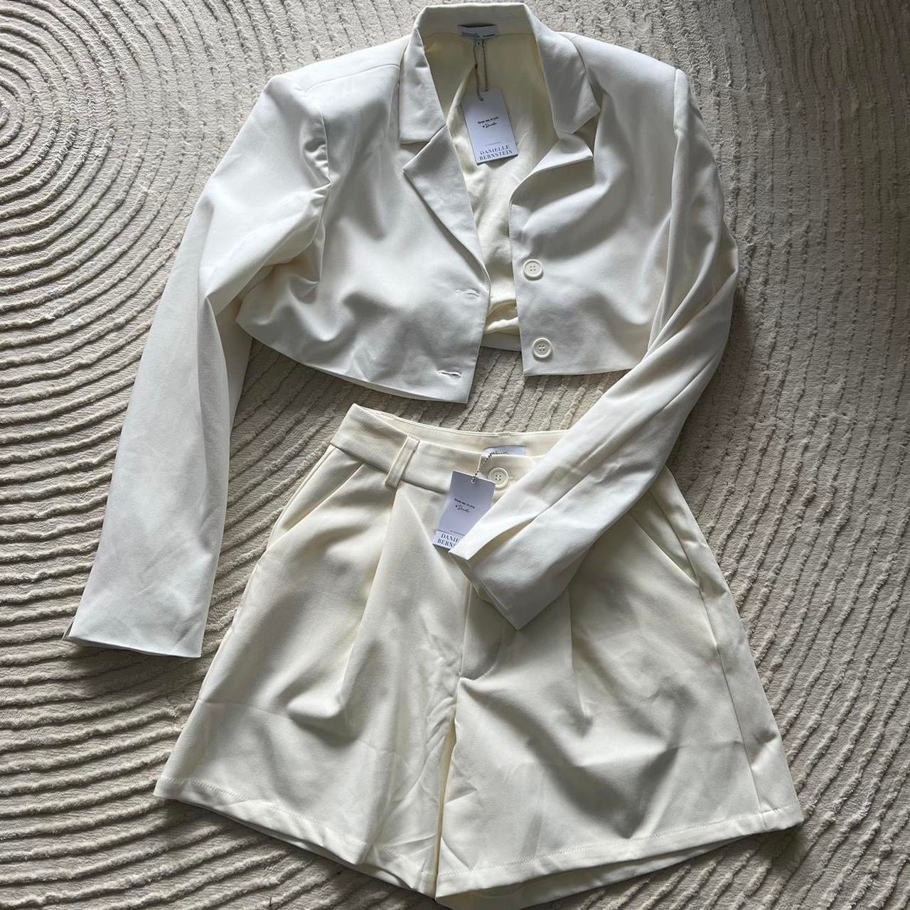 Danielle Bernstein blazer and shorts set