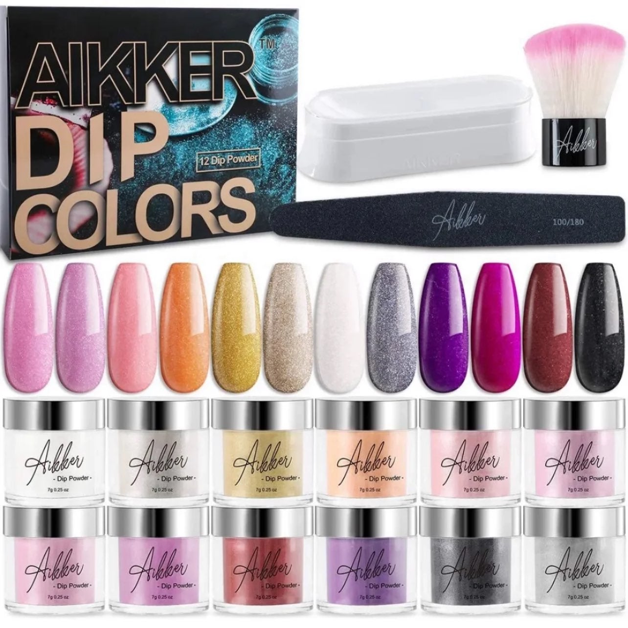 12 Dip powder nail colors