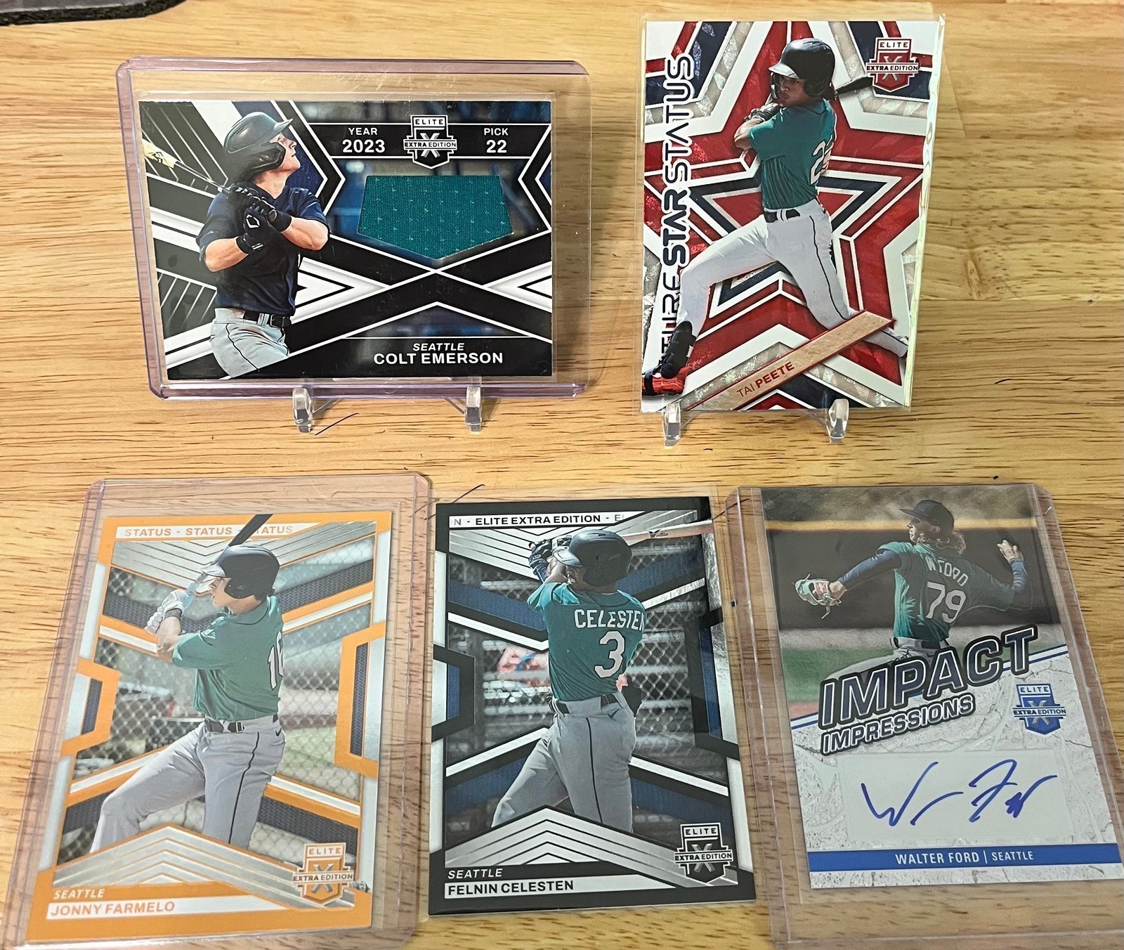 2023 Panini Elite Extra Edition, COLT EMERSON, FIRST ROUND MATERIALS PATCH,#22 +