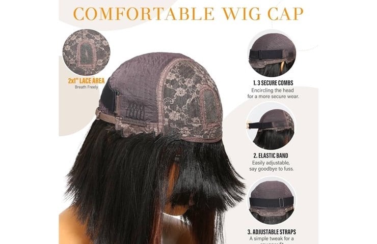 10 Human hair bob with bangs !
