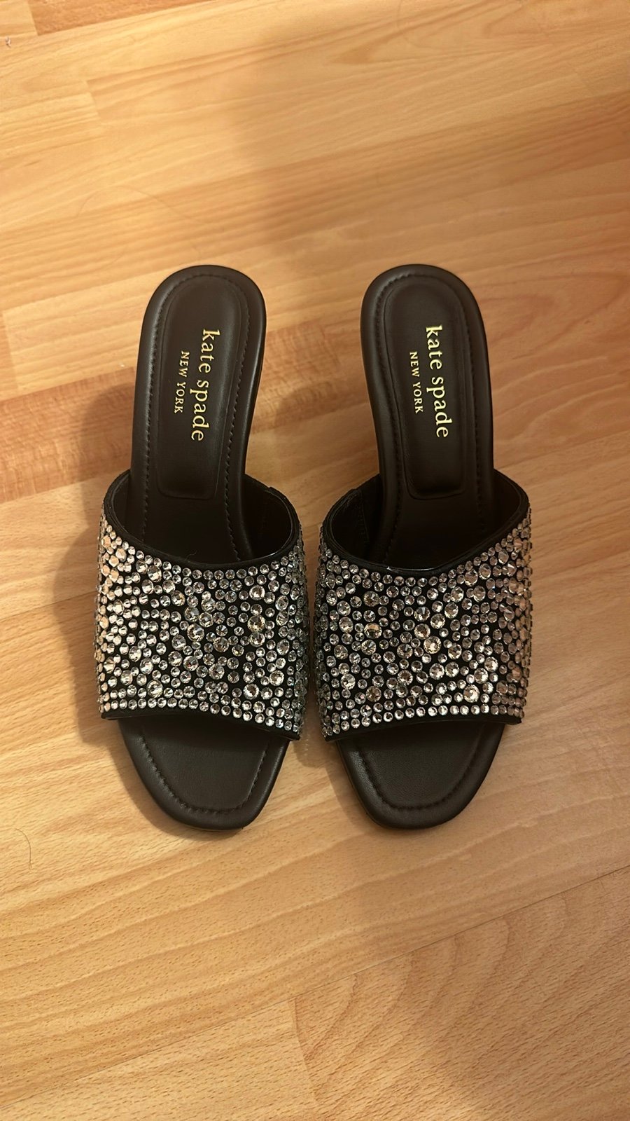 Brand new Kate spade rhinestone kitten heels