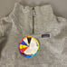 Patagonia Woolie Zip Pullover Sweater Women's XL Gray Cotton Blend Mock Neck