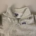 Patagonia Woolie Zip Pullover Sweater Women's XL Gray Cotton Blend Mock Neck