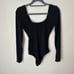 Show Me Your MuMu Bridget Black Long Sleeve Bodysuit Women’s Size Medium