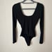 Show Me Your MuMu Bridget Black Long Sleeve Bodysuit Women’s Size Medium