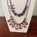 Kent & King Double Strand Chain Bead beaded Statement Necklace NWT