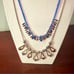 Kent & King Double Strand Chain Bead beaded Statement Necklace NWT