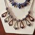 Kent & King Double Strand Chain Bead beaded Statement Necklace NWT