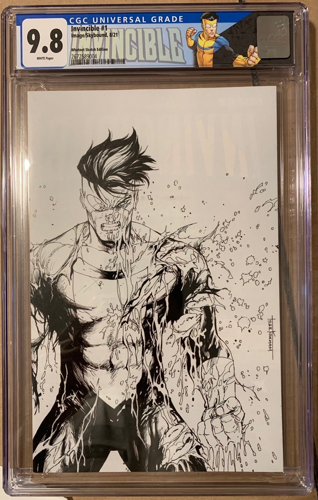 Invincible #1 CGC 9.8 Whatnot Sketch Edition