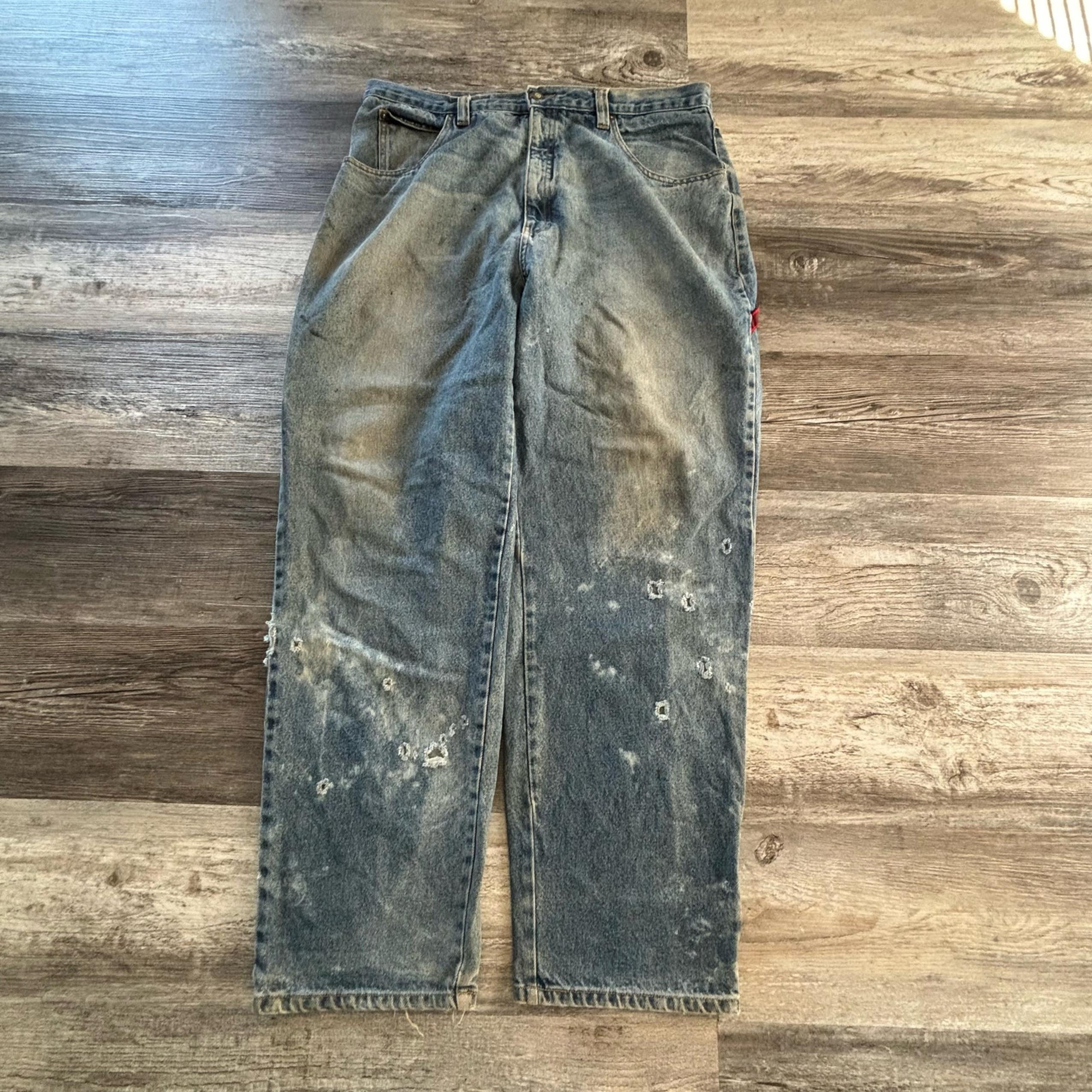 Vintage 2000s Authentic Paco Sport 38x32 Mens’ Wide Leg skater skate Jeans