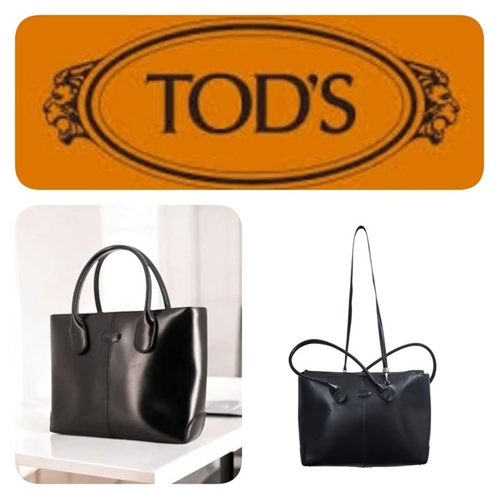 TOD'S Iconic Lady Di bag D-Bag tote shoulder dark brown leather classy