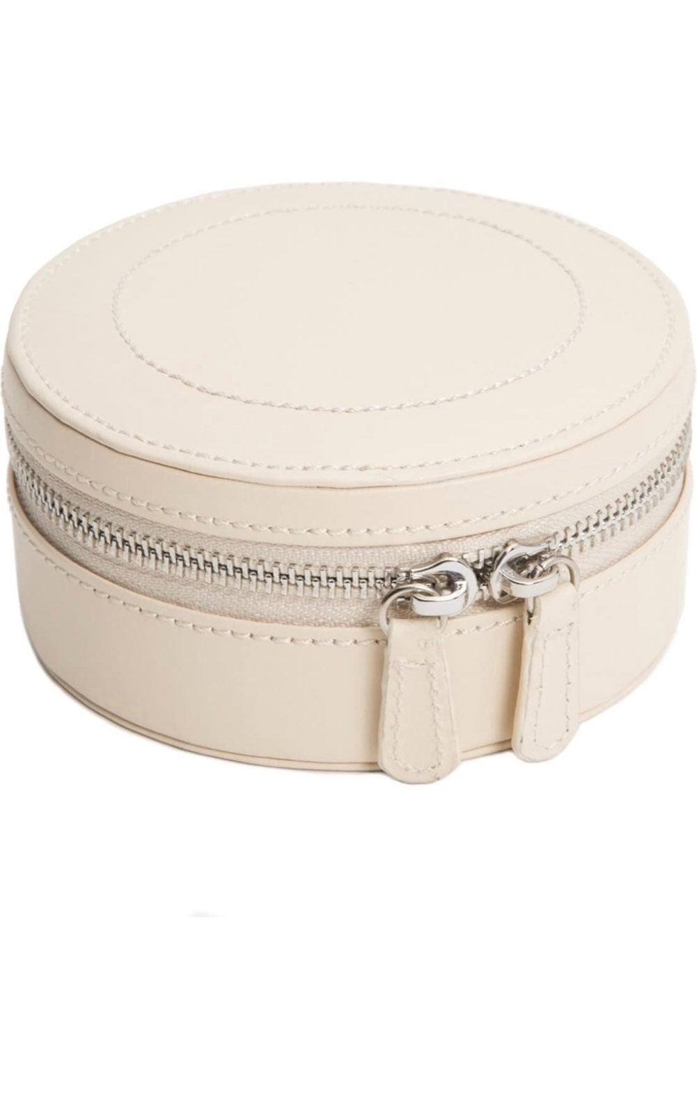 WOLF Sophia Mini Round Zip Jewelry Case