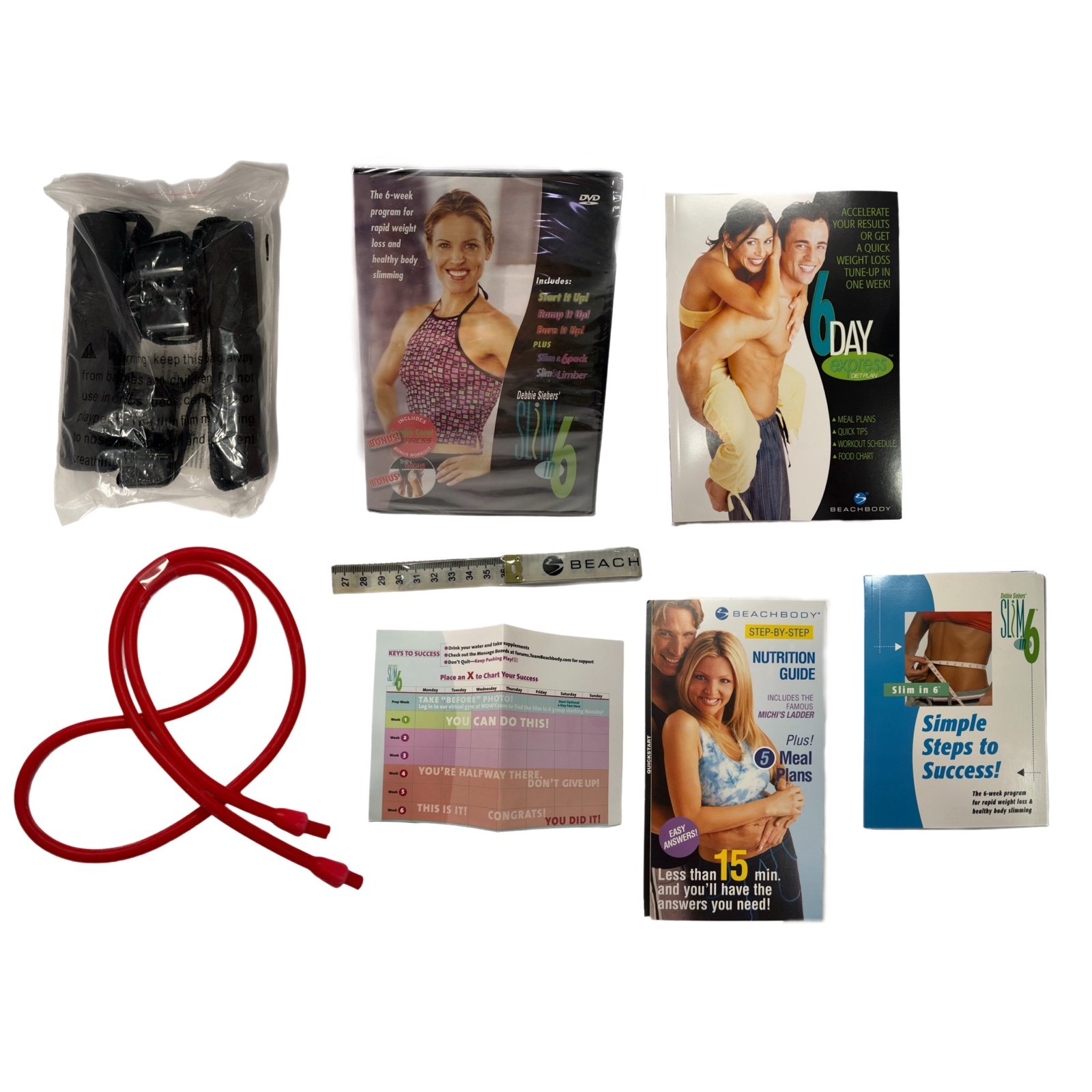 NEW BeachBody Complete Workout Set – Bands – DVD – Guides