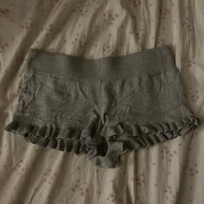 vintage juicy couture ruffle shorts snowflakes