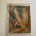 Vtg Bucilla Crewel Embroidery FIELD FLOWERS 16 Pillow Kit 2637 Antique Gold