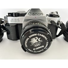 Canon AE-1 Program 35mm Film SLR Camera 50mm F1.8 MINT Motorized
