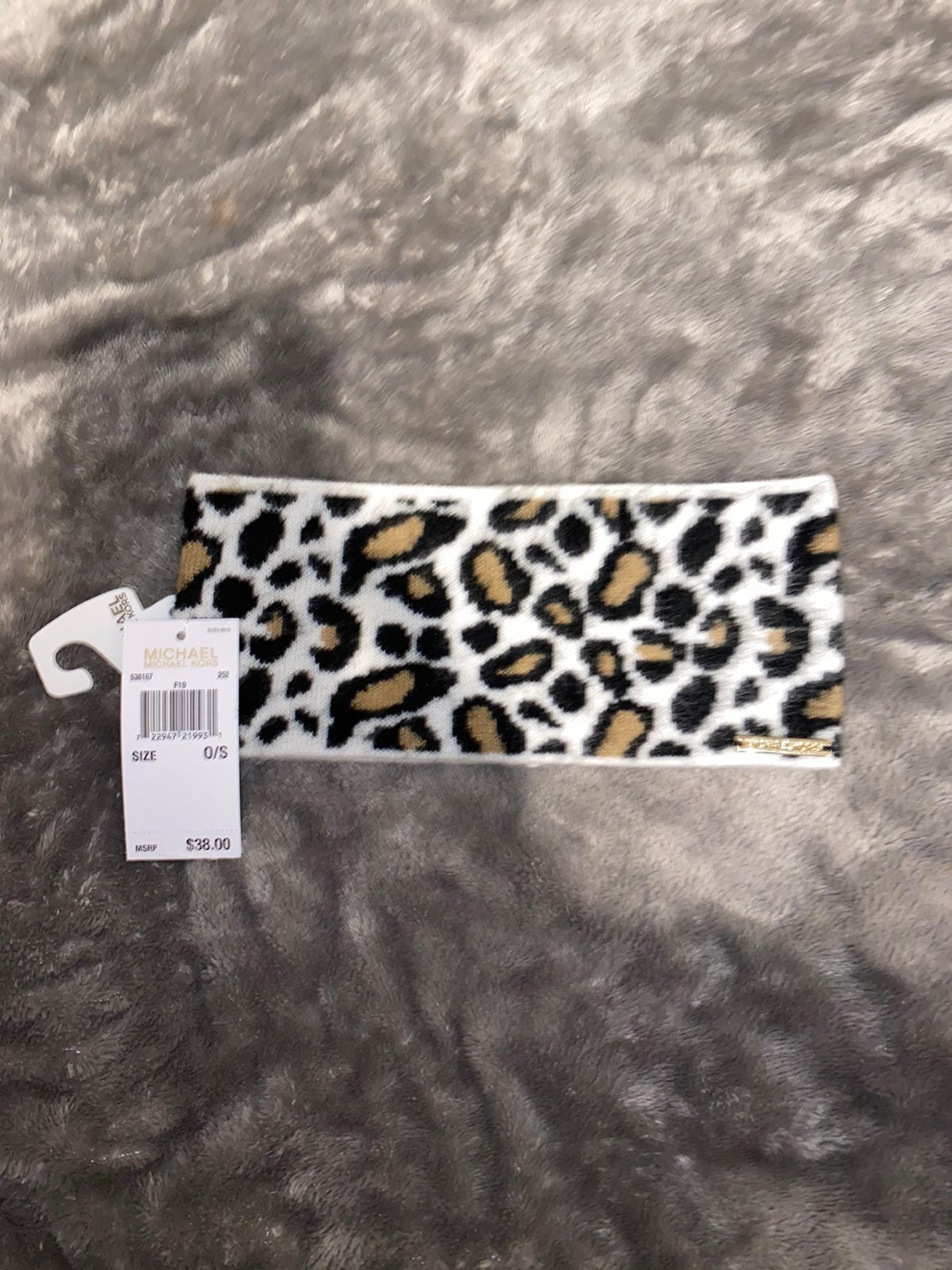 Michael Kors leopard print headband / Br