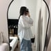 frank & eileen victoria superluxe italian tuxedo cotton oversized shirt white