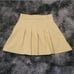 Danielle Bernstein Tennis Herringbone Twill Skort in Taupe