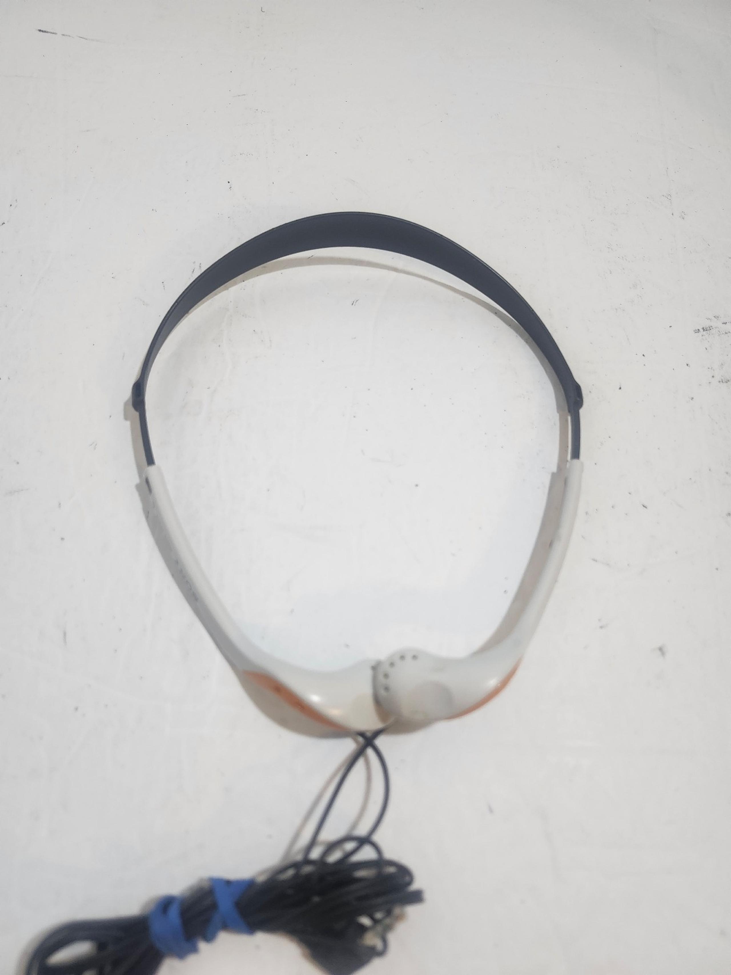 Sony MDR-W014 White Orange 3.5MM Jack In-Ear Light Weight Headphones TESTED